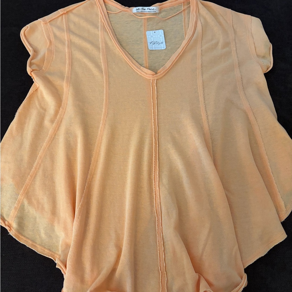 We The Free Orange Short Sleeve Tee